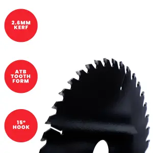 Titman Edge TCT Medium Finish Saw Blade 230mm x 30mm x 40 Tooth - TB2304030