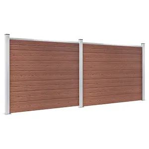 Berkfield Fence Panel Set WPC 353x146 cm Brown