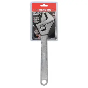 Dekton Adjustable Spanner Monkey Wrench 12" 300mm Size Heat Treated Carbon Steel