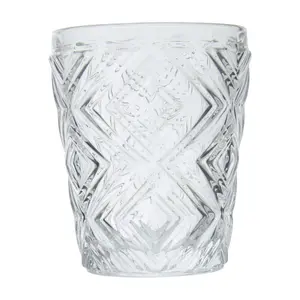 Maison by Premier Fleur Set Of Four Clear Glass Tumblers