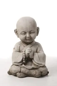 Small Sitting Monk Garden Ornament