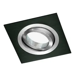 Luminosa Helium Recessed Downlight Light Square Black