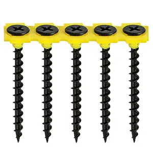 TIMCO Collated Drywall Coarse Thread Bugle Head Black Screws - 3.5 x 50