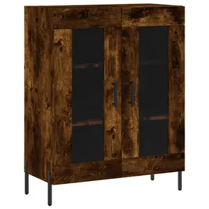 Stonefort Display Cabinet Smoked Oak