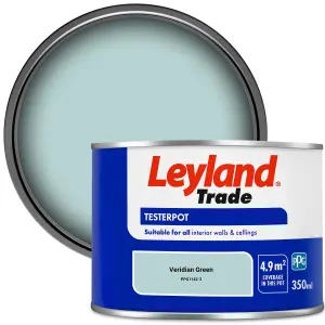 Leyland Trade Vinyl Matt Walls & Ceilings Emulsion Paint Veridian Green (PPG1142-3) 350ml Tester