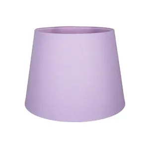 Traditional Linen Fabric Drum Shade for Pendant & Lampshade Lilac / 19cm H x 30cm W x 30cm D