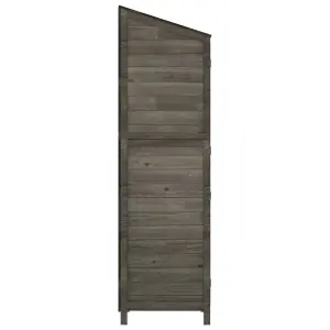 Berkfield Garden Shed Anthracite 102x52x174.5 cm Solid Wood Fir