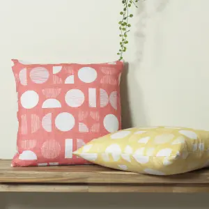 furn. Malmo Scandi Geometric Feather Filled Cushion