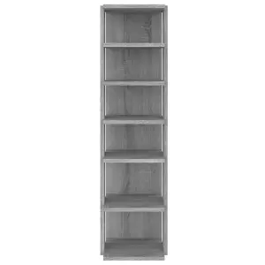 Berkfield Shoe Racks 2 pcs Grey Sonoma 27.5x27x102 cm Engineered Wood