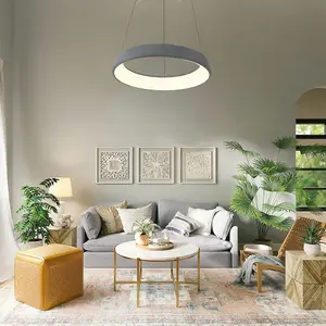 Luminosa Lizer LED Pendant Light 48W 2884Lm 3000K Grey