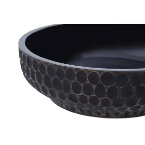 Interiors by Premier Kara Large Black Finish Bowl