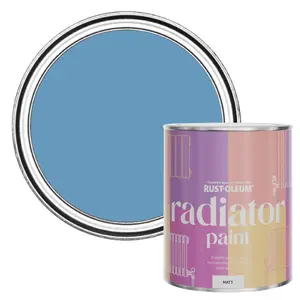 Rust-Oleum Cornflower Blue Matt Radiator Paint 750ml