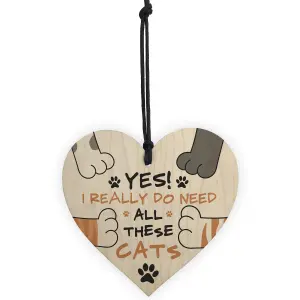 Really Do Need All These Cats Sign Funny Home Sign Cat Lover Gift For Women