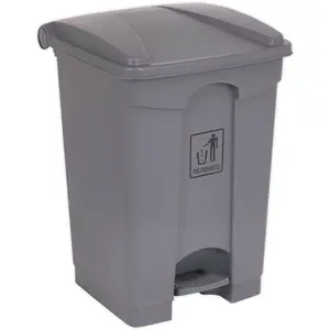 45 Litre Square Plastic Pedal Bin - Convenient Hands-Free Waste Disposal Solution