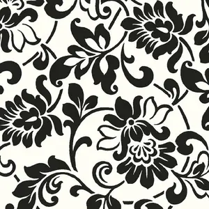 Fablon Sticky Back Self Adhesive Vinyl Heritage Black & White  45cm X 2m FAB10247