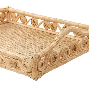 Beliani Boho Tray CALAYAN Beige