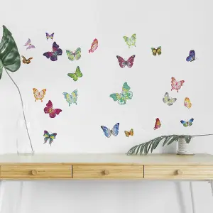 Walplus Butterflies Kids Sticker PVC Multicoloured