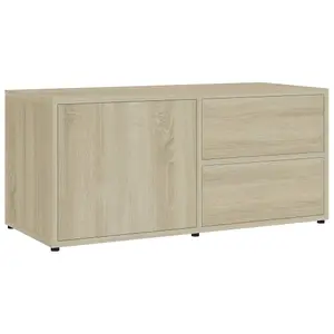 Berkfield TV Cabinet Sonoma Oak 80x34x36 cm Engineered Wood