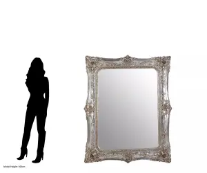 Interiors by Premier Marseille Champagne Baroque Style Wall Mirror