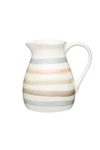 Classic Collection Striped Ceramic Milk Jug