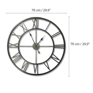 76cm x 76cm Roman No. 76 Clock