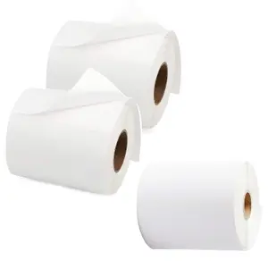 4 x Easy Peal Strong Sticky Self Adhesive 4" x 6" Blank Thermal Printing Shipping Address Labels