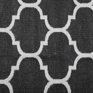 Reversible Area Rug 160 x 230 cm Black and White ALADANA