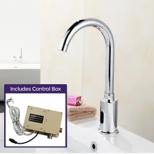 Nes Home Kitchen Sink Mixer Tap Basin Chrome Faucet Automatic Touchless Infrared Sensor