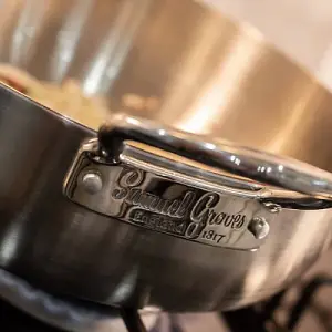 Samuel Groves Classic 28cm Stainless Steel Triply Chefs Pan Double Handled