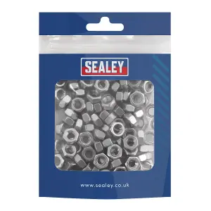 Sealey Stainless Steel Nut Din 934 M6 Size 100 Pieces Stainless Steel SS6