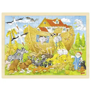 Goki Wooden Noahs Arc Puzzle - 24 Piece