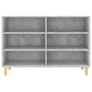 Berkfield Sideboard Concrete Grey 103.5x35x70 cm Engineered Wood