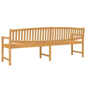 Berkfield Garden Bench 228x59.5x90 cm Solid Teak Wood