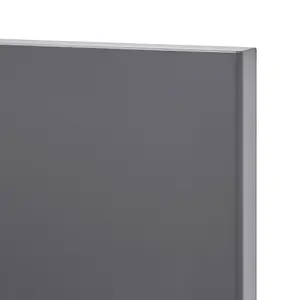 GoodHome Stevia Gloss anthracite Slab Door & drawer 500mm