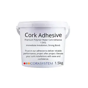 Professional Polymer-Water Adhesive - Cork wall tiles - 1.5kg - 3m2 (32.29sqft)