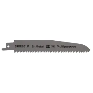 Reciprocating Saw Blade Multipurpose 150mm Length 5-8tpi - Bi Metal Pack of 5 by Ufixt