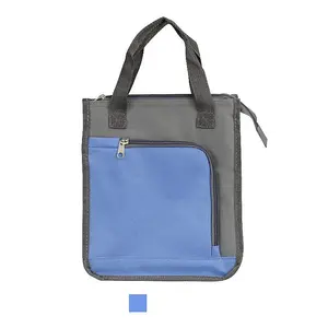 Blue Oxford Cloth Insulated Bag Tote Lunch Bag