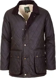 Rydale Men's Diamond Quilted Wax Jacket II - Olive S