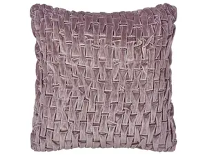 Throw Cushion CHIRITA Velvet 45 x 45 cm Solid Violet