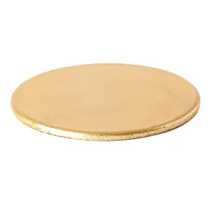 Metallic Coasters - Gold - 10cm - Pack of 6 - Table Non-Slip Drink Mats by Harbour Housewares