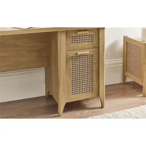 Classic Natural Oak Office Desk