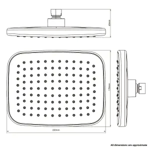 Triton ENVi® Matt Black Fixed shower head Thermostatic Electric Shower, 9kW