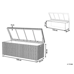 Storage Box PE Rattan White MODENA