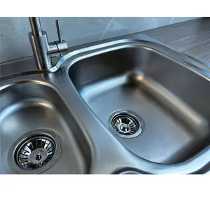 Liquida LSS150 1.5 Bowl Reversible Inset Stainless Steel Kitchen Sink With Waste