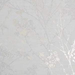 Sublime Pale Gold Hedgerow Smooth Wallpaper Sample