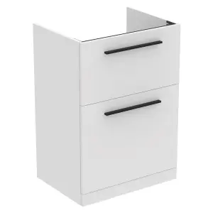 Ideal Standard i.life A Standard Matt White Freestanding Bathroom Vanity unit (H) 853mm (W) 600mm