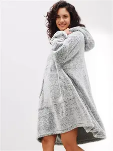 John Lewis Hi-Pile Oversized Lounge Hoodie