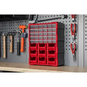 Sealey Cabinet Box 39 Drawer - Red/Black APDC39R