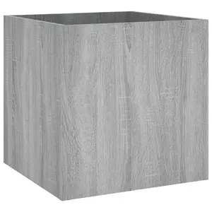 Berkfield Planter Box Grey Sonoma 40x40x40 cm Engineered Wood