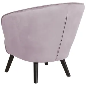 Beliani Glam Armchair DALA Velvet Pink